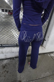 Midnight Fold Over Straight Leg Pants