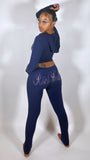 Midnight Riich Athletics Club Leggings